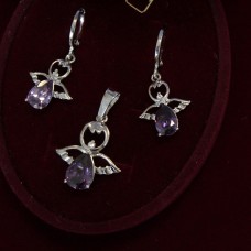 Apzeltīts rotaslietu komplekts ( bez ķēdītes)